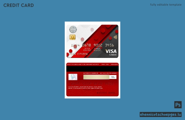Beispielvorschau der Visa Classic-Karte der Zentralbank von Liberia